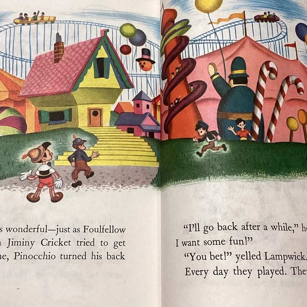 Vintage A Little Golden Book Pinocchio